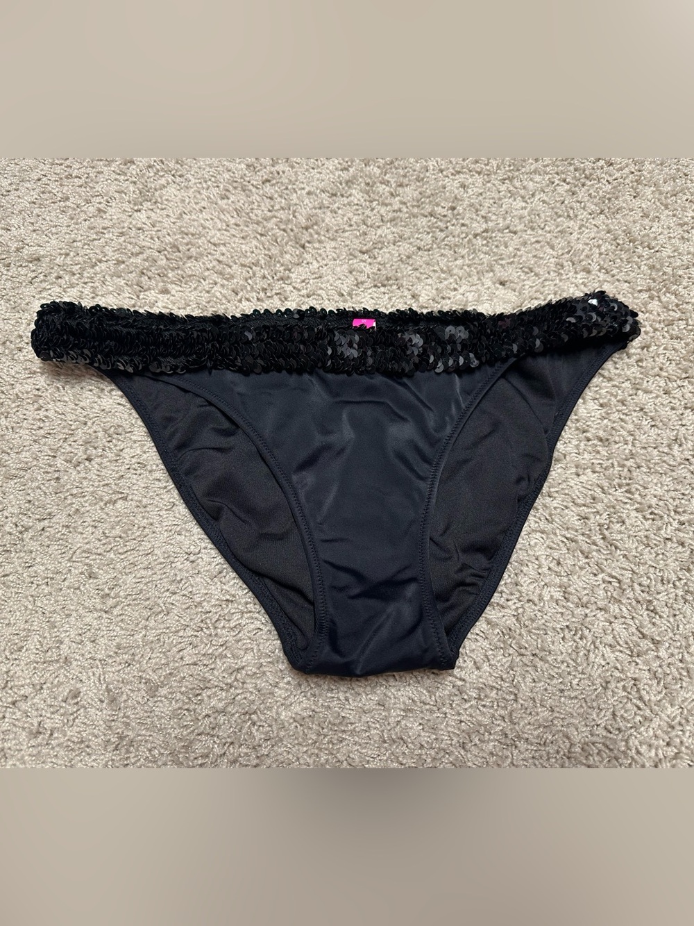 Victoria’s Secret Black Sequin Bikini Bottom